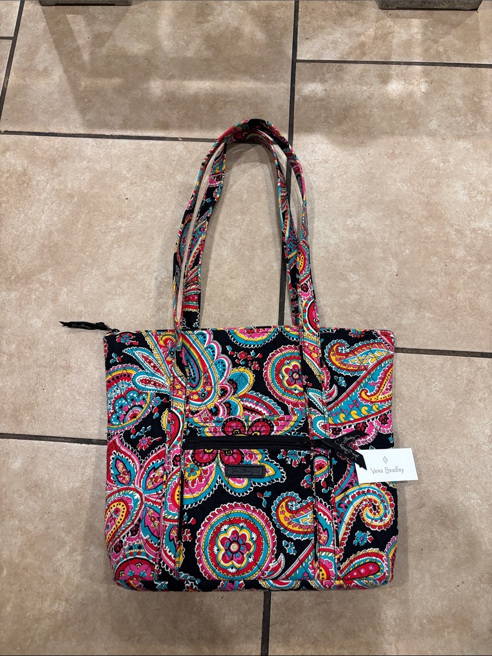 Vera Bradley Villager Tote in Parisian Paisley